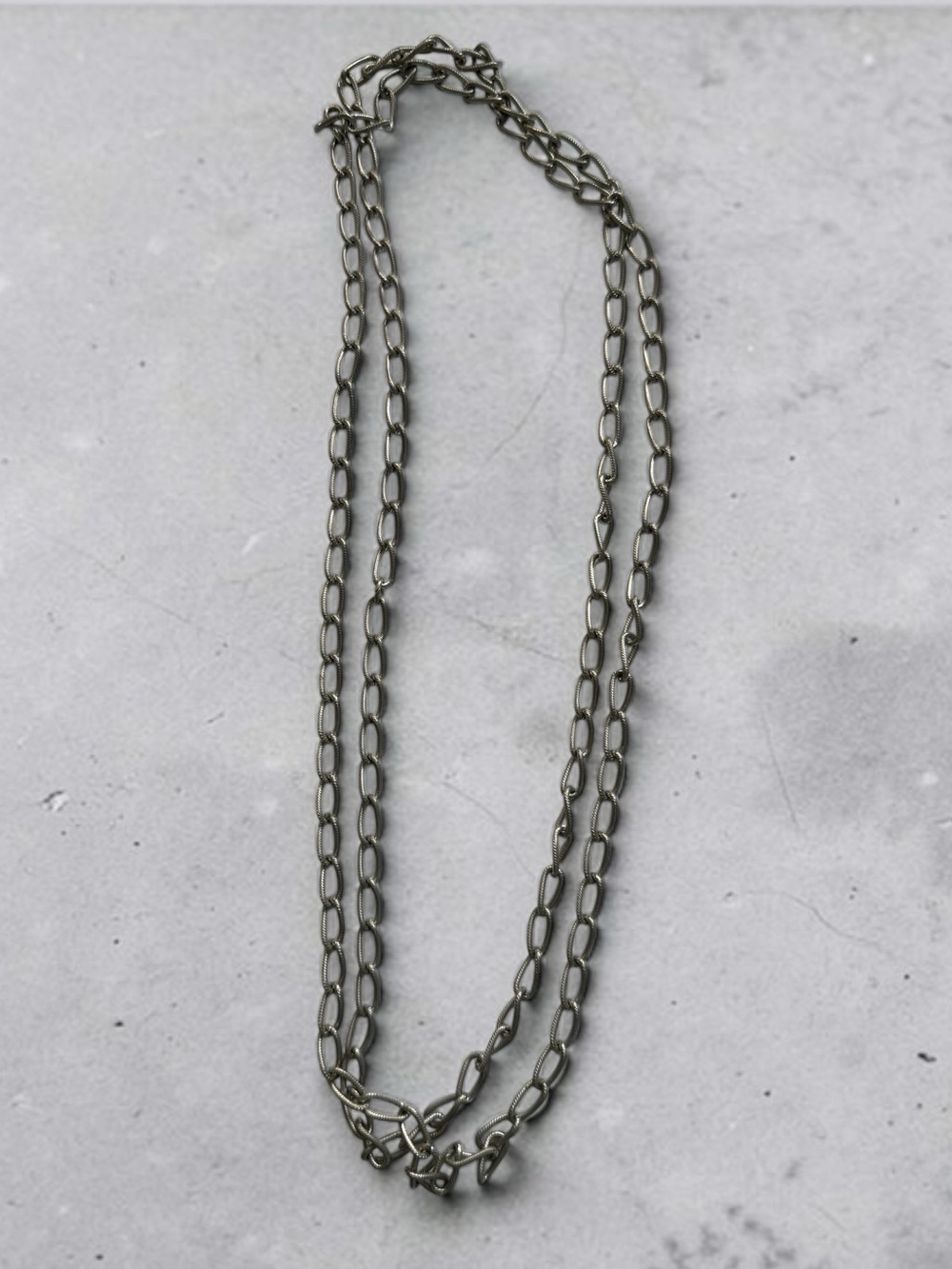 🫶🏻 Minimalist Double-Chain Necklace in Gunmetal